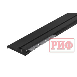 Крышка кузова РИФ для Great Wall Poer, роллета раздвижная с электроприводом, 1880x1563 мм, алюминиевая, черная