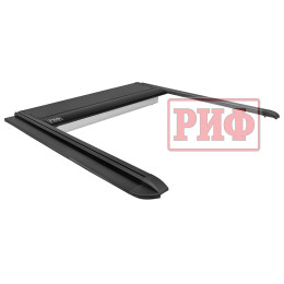 Крышка кузова РИФ для Great Wall Poer, роллета раздвижная с электроприводом, 1880x1563 мм, алюминиевая, черная