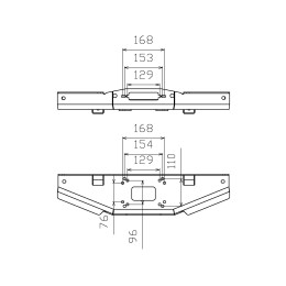 Площадка РИФ под лебёдку в штатный бампер Suzuki Jimny 2018+ (для лебёдок серии 4500 и EWV6000S)