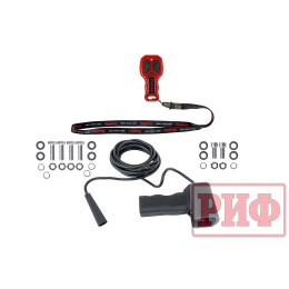 Лебёдка переносная РИФ 10000SR c облегчённой площадкой и проводами (синт. трос)