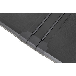 Крышка кузова РИФ для Mitsubishi L200 2015+, трёхсекционная, алюминиевая, черная