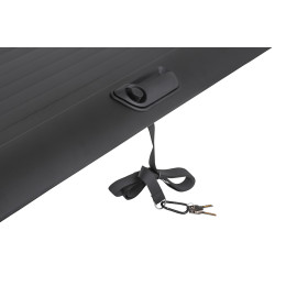 Крышка кузова РИФ для Great Wall Poer KingKong, роллета раздвижная, 1880x1563 мм, алюминиевая, черная