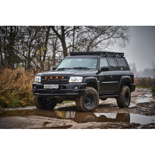 Пороги РИФ силовые Nissan Patrol Y61 2004+ (АКПП)