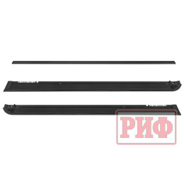 Крышка кузова РИФ для Huanghai N7, роллета раздвижная с электроприводом, 1778x1673 мм, алюминиевая, черная