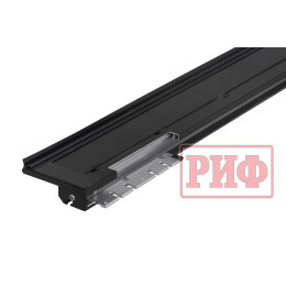 Крышка кузова РИФ для Huanghai N7, роллета раздвижная с электроприводом, 1778x1673 мм, алюминиевая, черная