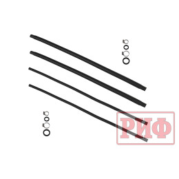 Крышка кузова РИФ для Huanghai N7, роллета раздвижная с электроприводом, 1778x1673 мм, алюминиевая, черная