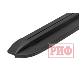 Крышка кузова РИФ для Huanghai N7, роллета раздвижная с электроприводом, 1778x1673 мм, алюминиевая, черная