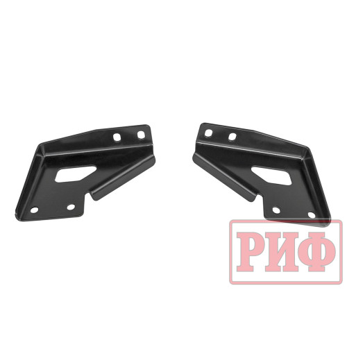Бампер задний силовой/защита штатного бампера РИФ УАЗ Патриот 2015+ с квадратом под фаркоп, стандарт