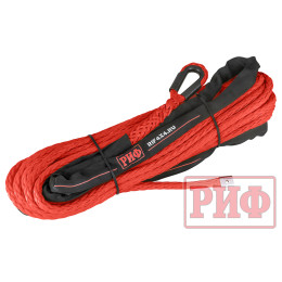 Трос для лебёдки синтетический РИФ 10 мм/26 м, красный