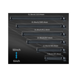 Светодиодная фара водительского света AURORA 1270 мм 250W с RGB подсветкой