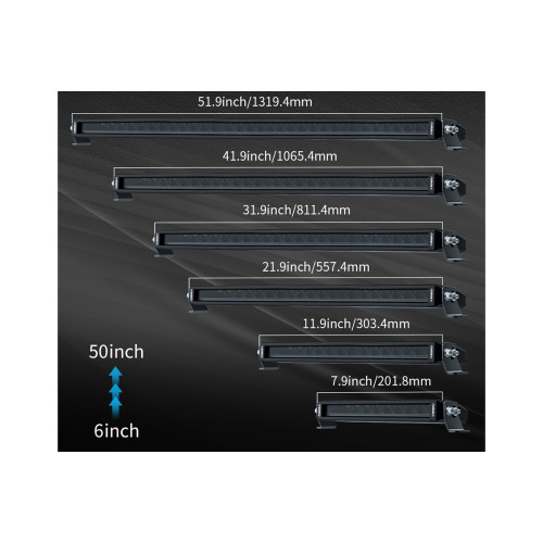 Светодиодная фара водительского света AURORA 1270 мм 250W с RGB подсветкой