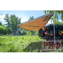 Маркиза автомобильная РИФ комбинированная (прямоугольная с веерной частью) 2.5х3.0м (левая)