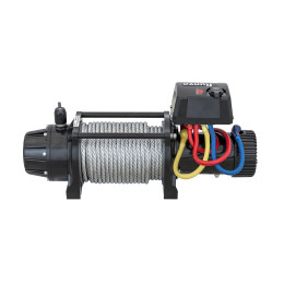 Лебёдка автомобильная электрическая 12V Runva 13500 lbs 6136 кг влагозащищенная, стальной трос
