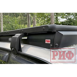 Багажник экспедиционный (платформа) алюминиевый РИФ 1250x2080 мм для Toyota Land Cruiser 80 (с крепежом)