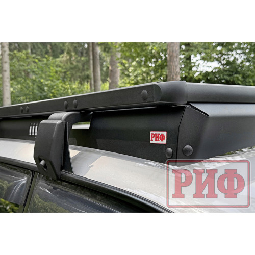 Багажник экспедиционный (платформа) алюминиевый РИФ 1250x2080 мм для Toyota Land Cruiser 80 (с крепежом)