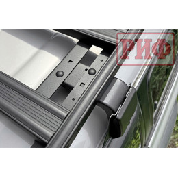 Багажник экспедиционный (платформа) алюминиевый РИФ 1250x2080 мм для Toyota Land Cruiser 80 (с крепежом)