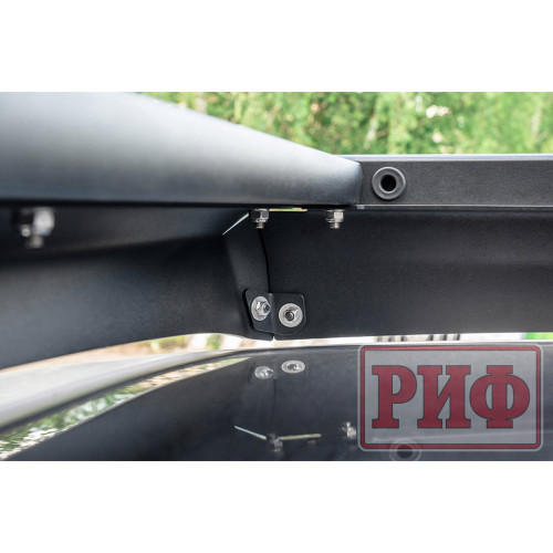 Багажник экспедиционный (платформа) алюминиевый РИФ 1250x2080 мм для Toyota Land Cruiser 80 (с крепежом)