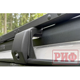 Багажник экспедиционный (платформа) алюминиевый РИФ 1250x2080 мм для Toyota Land Cruiser 80 (с крепежом)