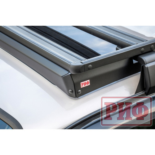 Багажник экспедиционный (платформа) алюминиевый РИФ 1250x2080 мм для Toyota Land Cruiser 80 (с крепежом)