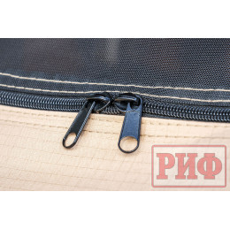 Палатка на крышу автомобиля РИФ Soft RT01-140, тент песочный, корпус черный, 240х140х130 см