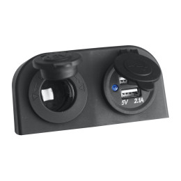 Розетка комбинированная с USB 3,1А в корпусе