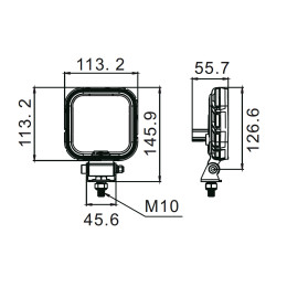 Фара водительского света РИФ 19W LED