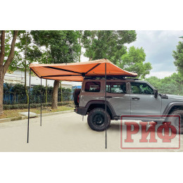 Маркиза автомобильная РИФ веерная, безопорная 2,5х2,5 м (правая)