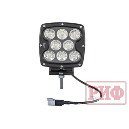 Светодиодная фара дальнего света РИФ 130 мм 80W