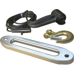 Лебёдка автомобильная электрическая 12V Runva 6000 lbs 2722 кг (синтетический трос)