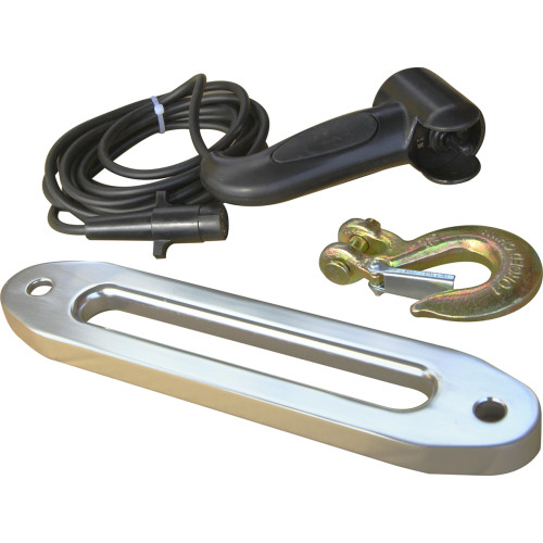 Лебёдка автомобильная электрическая 12V Runva 6000 lbs 2722 кг (синтетический трос)