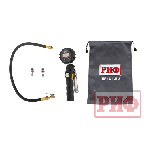 Пистолет для подкачки колес с электронным манометром РИФ от 0,3 до 7 атм.