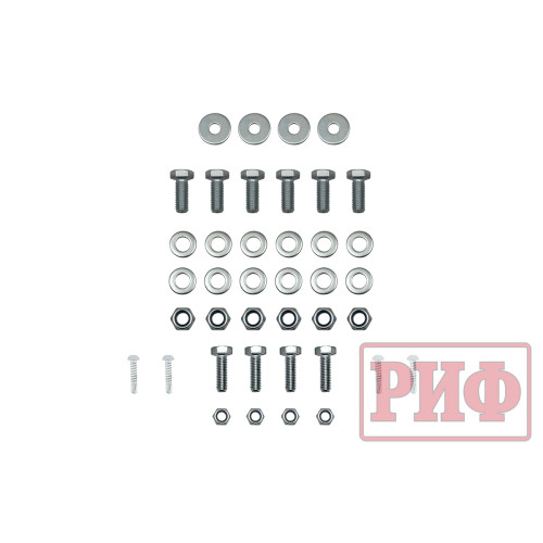 Бампер РИФ силовой задний УАЗ Хантер с площадкой под лебедку и фонарями, лифт 65 мм