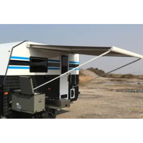 Маркиза автомобильная РИФ 2,5х2,0 м кассетная, привод механический, ручной, корпус белый