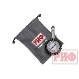 Манометр РИФ (черный) от 0 до 1 атм.