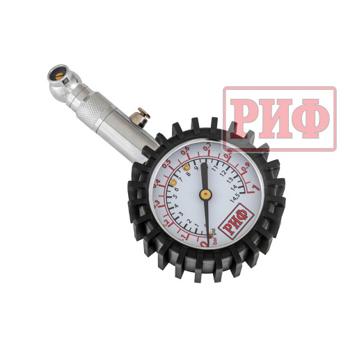 Манометр РИФ (черный) от 0 до 1 атм.