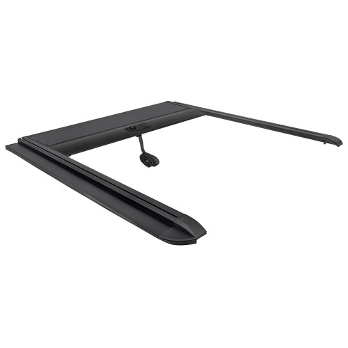 Крышка кузова РИФ для Great Wall Poer KingKong, роллета раздвижная, алюминиевая, черная