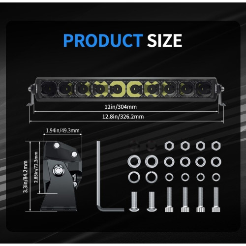 Светодиодная фара дальнего света AURORA 508 мм 150W с RGB подсветкой