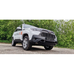 Бампер РИФ силовой передний Lada Niva Travel с защитной радиатора