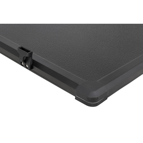 Крышка кузова РИФ для Toyota Hilux 2015+, трёхсекционная, алюминиевая, черная