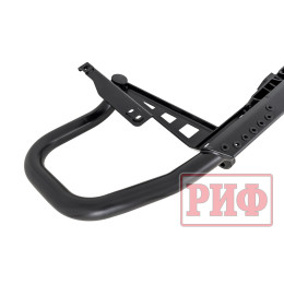 Бампер РИФ силовой задний Toyota Land Cruiser Prado 150 c квадратом под фаркоп