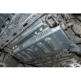 Защита Falcon радиатора, картера, РК, КПП для Toyota Land Cruiser Prado 120 (4.0), алюминий, 8 мм