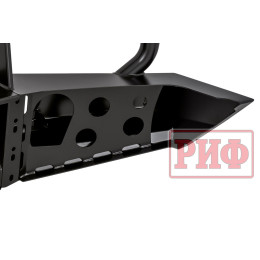 Бампер РИФ силовой передний Toyota Land Cruiser 76/78/79 2007+ c доп. фарами и защитной дугой, с площадкой под лебедку