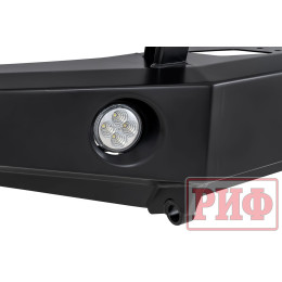 Бампер РИФ силовой передний Toyota Land Cruiser 76/78/79 2007+ c доп. фарами и защитной дугой, с площадкой под лебедку