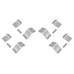 Крышка кузова РИФ для Huanghai N7, роллета раздвижная, 1778x1673 мм, алюминиевая, черная