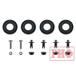 Бампер РИФ силовой задний TANK 300 с квадратом под фаркоп и фонарями