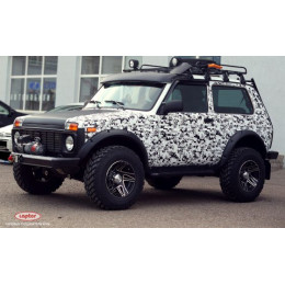 Расширители колёсных арок ВАЗ НИВА 2121 3D под нерезанные арки колёс