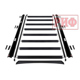 Багажник экспедиционный (платформа) алюминиевый РИФ 1250x2080 мм для Toyota Land Cruiser 100/105 (с крепежом)