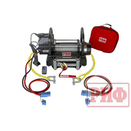 Лебёдка переносная РИФ 9000U c площадкой и проводами (стальной трос)