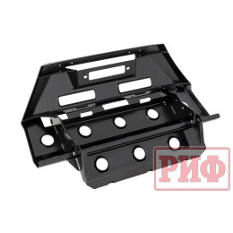 Бампер передний силовой/защита штатного бампера РИФ для УАЗ Патриот 2015+ с защитой рулевых тяг (центральная часть)