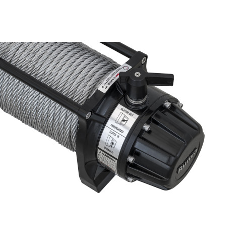 Лебёдка автомобильная электрическая 12V Runva 12500 lbs 5670 кг влагозащищенная, стальной трос